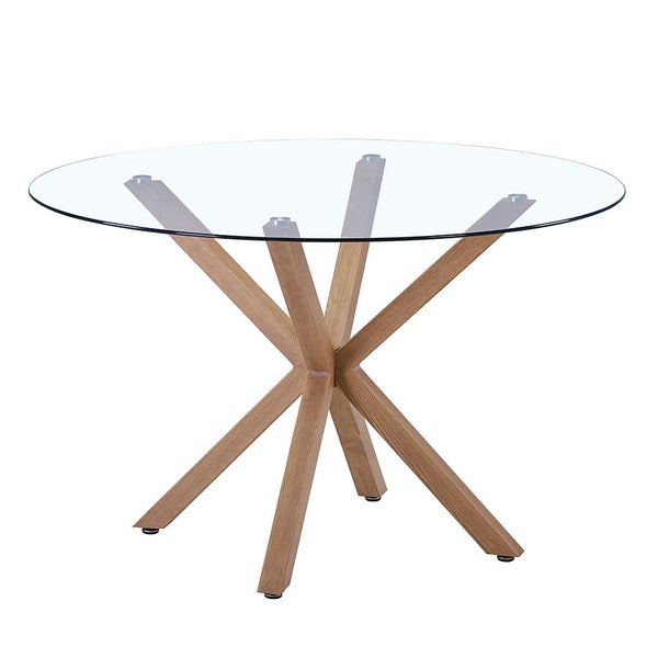 Ludlow Round Glass Dining Table Homebase