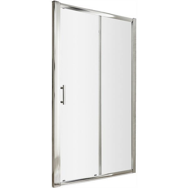 Balterley Single Sliding Shower Door 1500mm (6mm Glass) Homebase