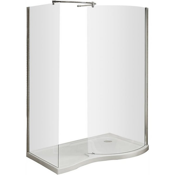 Balterley Curved WalkIn Shower Enclosure (6mm Glass) Homebase