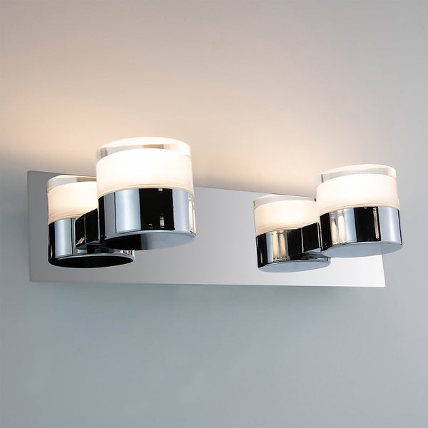 Luna 2 x 6w Bathroom Wall Light Homebase