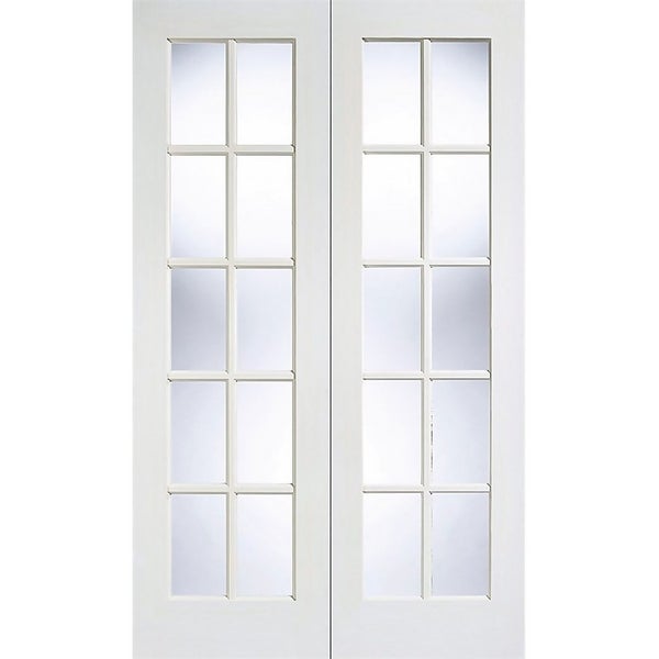 Gtpsa Glazed Pair White Primed Internal Door 1981 x 1371 x 40mm