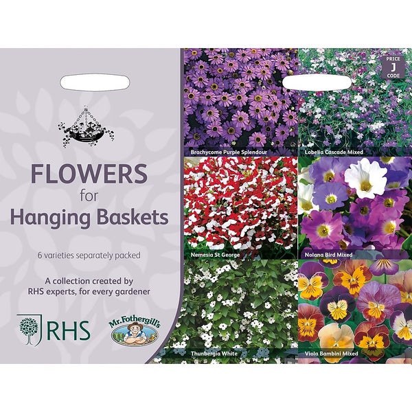 RHS Flowers for Hanging Baskets Collection Homebase