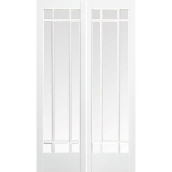 Manhattan Glazed White Primed Internal Door 1981 x 915 x 40mm