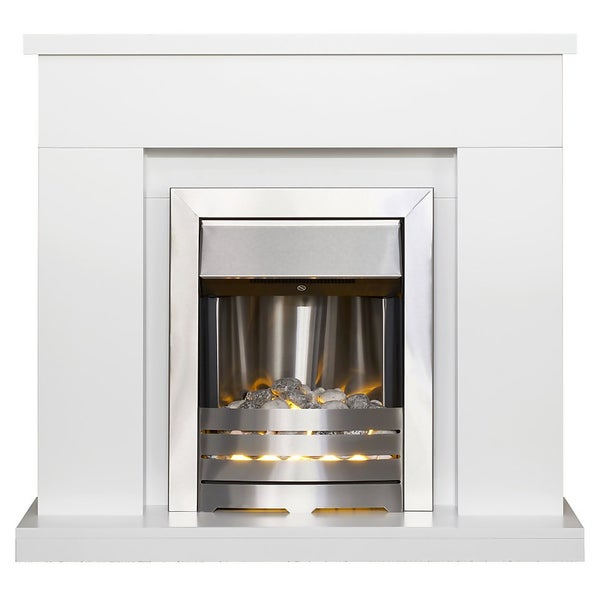 Adam Lomond Fireplace Surround & Helios Electric Fire with Flat to Wall
