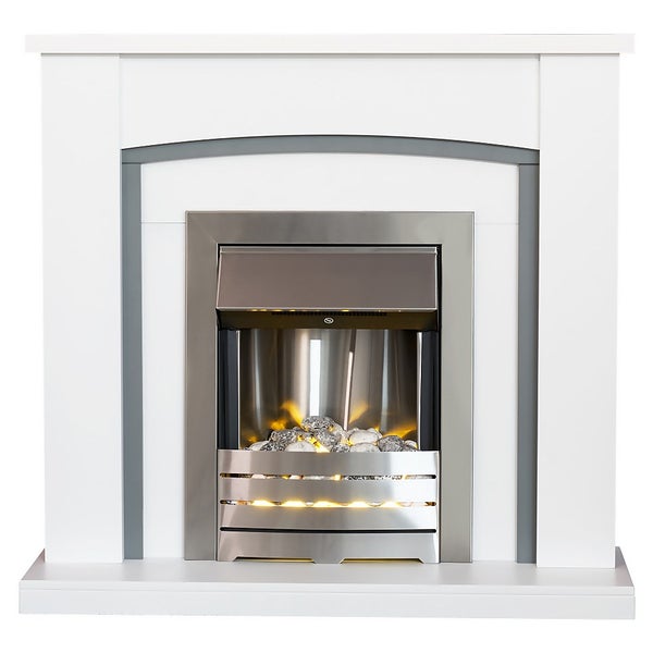 Adam Chilton Fireplace Surround & Helios Electric Fire with Flat to