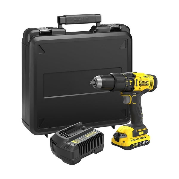 STANLEY FATMAX V20 18V Cordless Combi Drill with Kit Box (SFMCD711D11