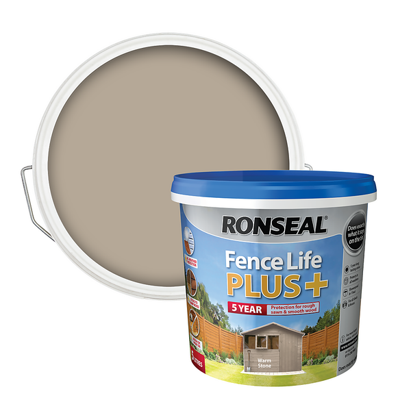 Offer Homebase Water Based Ronseal Fence Life Plus Warm