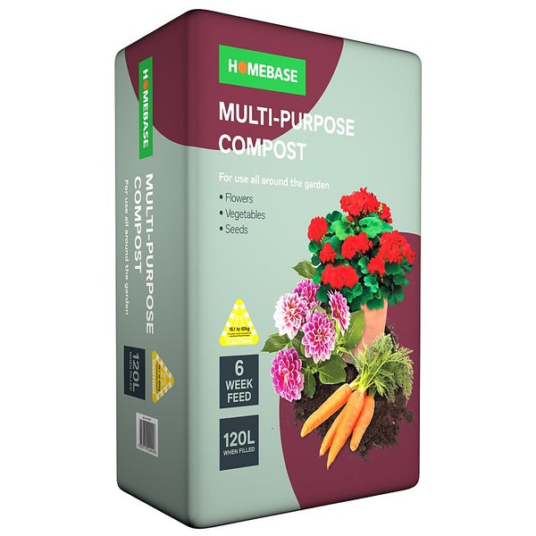 Homebase Multi Purpose Compost 120L Homebase