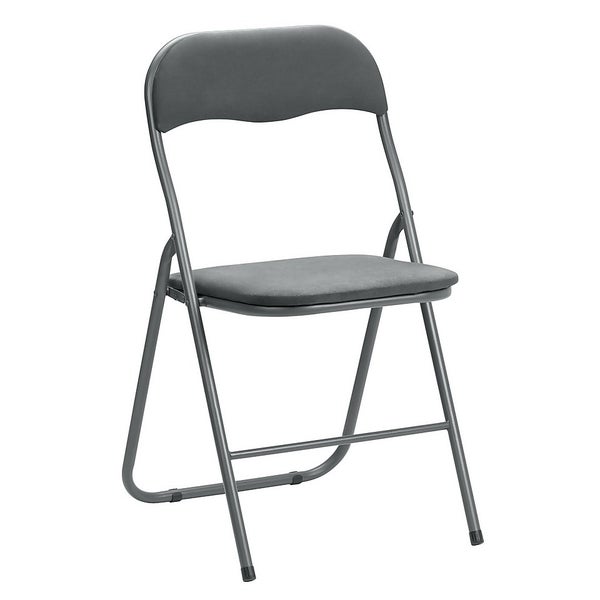 Folding Chair Dark Grey Homebase