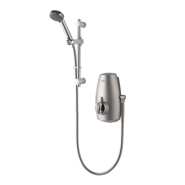 Aqualisa Aquastream Power Shower with Adjustable Head Satin Chrome