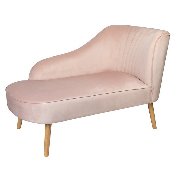 Chaise Longue Dark Blush Homebase
