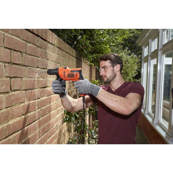 BLACK+DECKER 13mm 500W Corded Hammer Drill (BEH200GB) Homebase