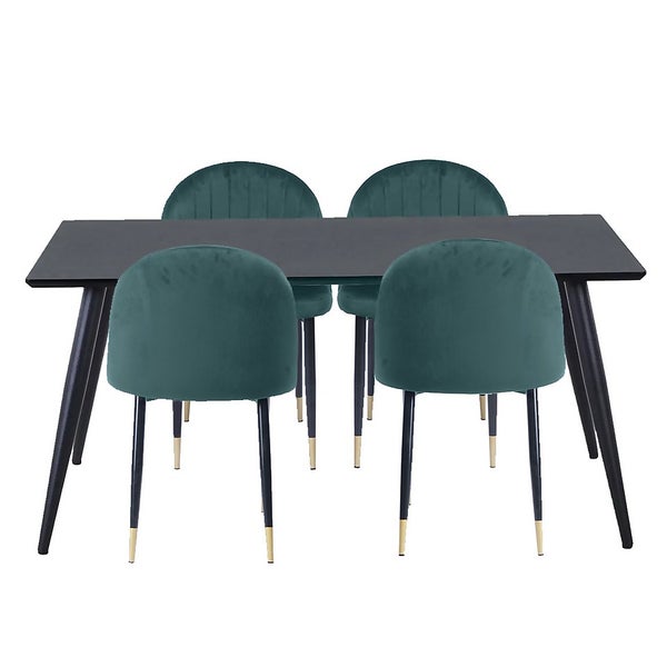 Illona Dining Table and 4 Chairs Emerald Homebase