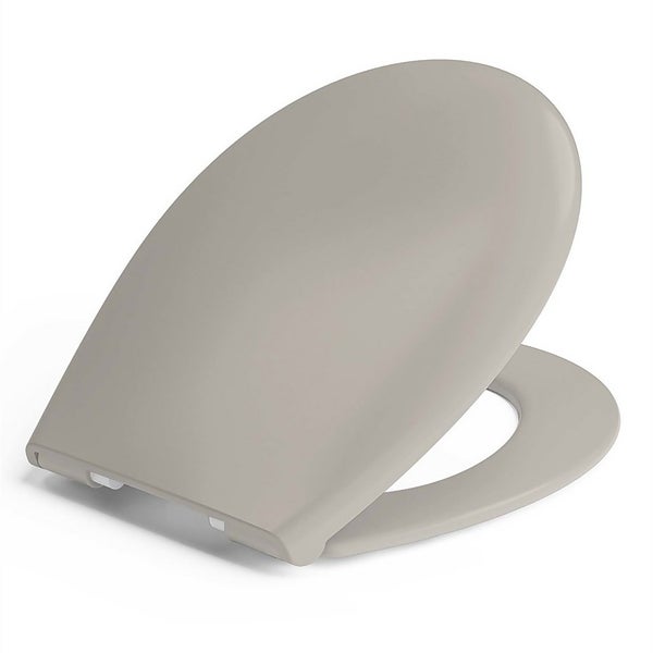 Cedo Soft Close Plastic Toilet Seat Grey Homebase