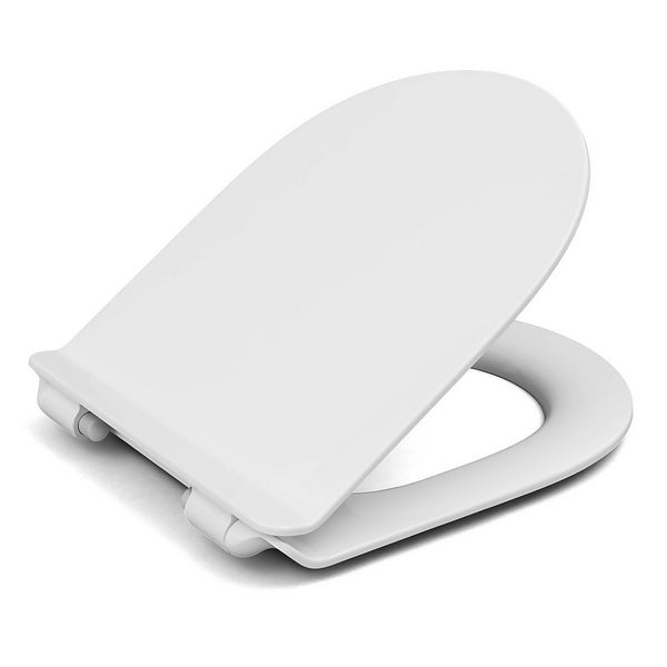 Cedo Plastic Slim DShape Toilet Seat White Homebase