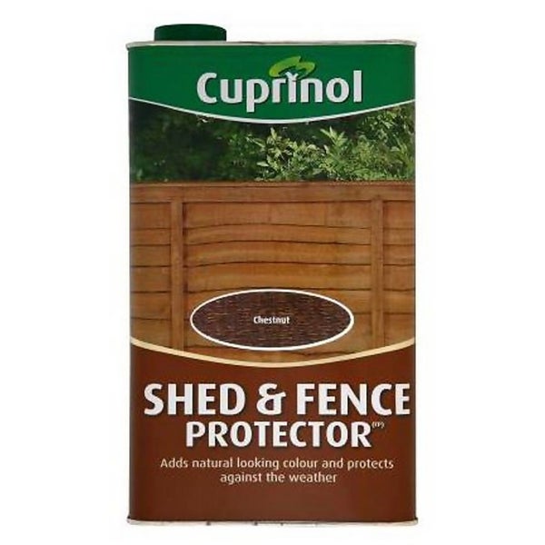 Cuprinol Shed and Fence Protector Chestnut 5L Homebase