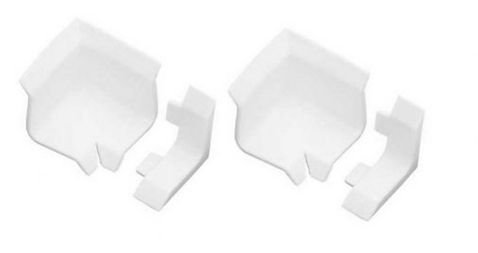 Homelux Bath Seal Corners and Ends - White - 2 Pack | Homebase