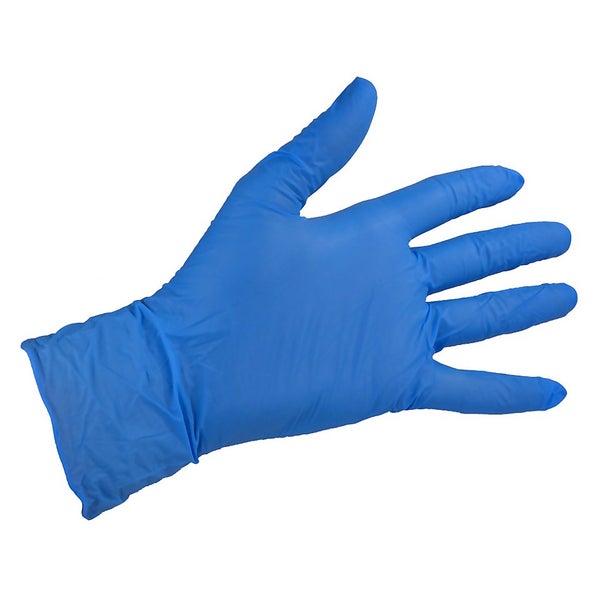 Decorators Blue Vinyl Gloves L 10pk Homebase