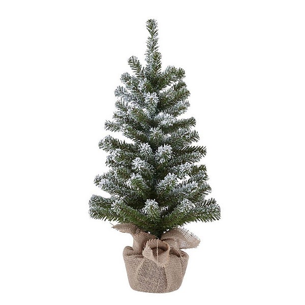 2ft Snowy Tabletop Christmas Tree Homebase