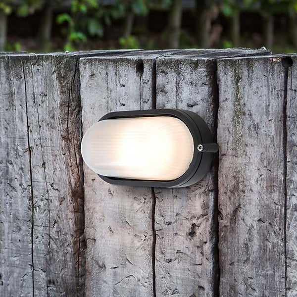Offer Homebase Lutec Echo Outdoor Bulkhead Wall Light