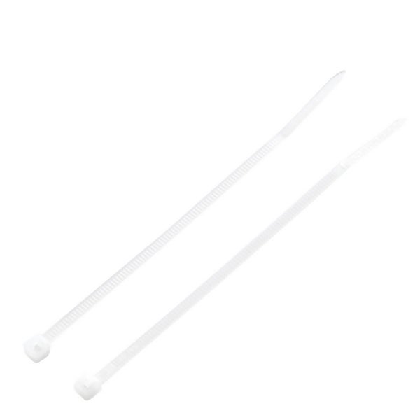 Masterplug Cable Ties 100 x 2.5mm Neutral 20 Pack Homebase