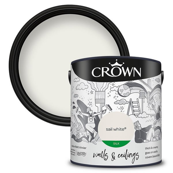 Offer Homebase Crown Walls & Ceilings Silk Emulsion