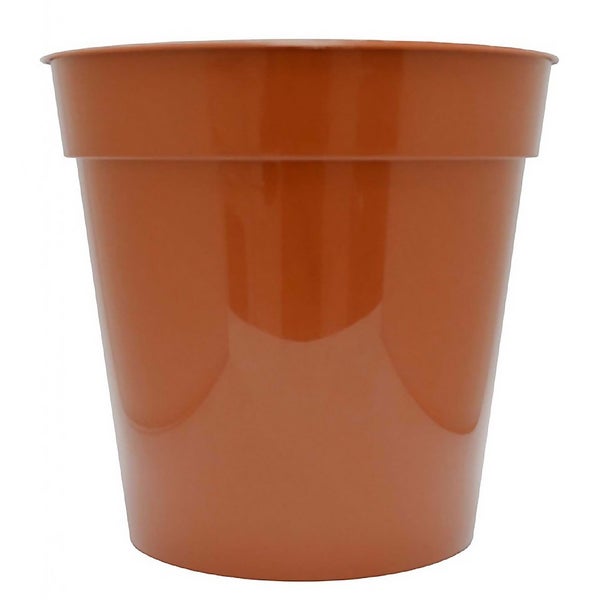 Flower Pot in Orange 25cm Homebase