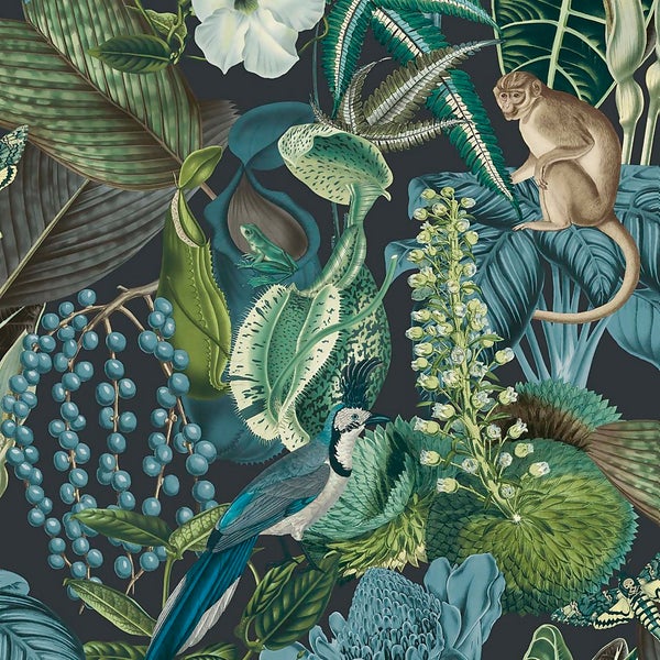 Grandecolife Jungle Fever Amazon Blue Wallpaper Homebase
