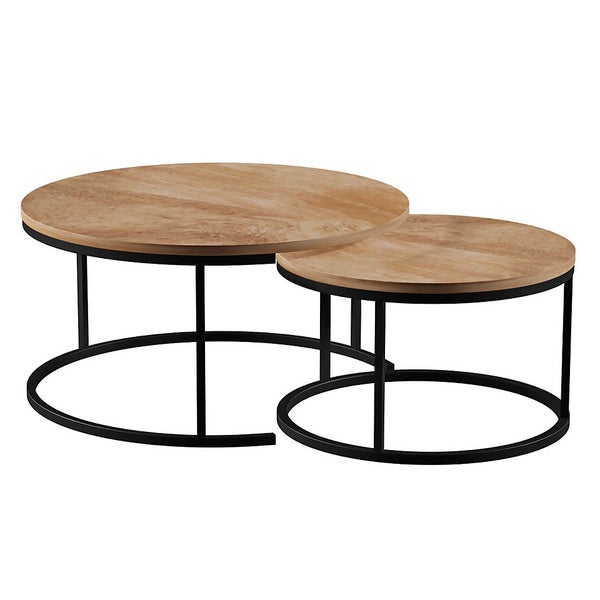 Kubu Coffee Table Nest Set of 2 Homebase
