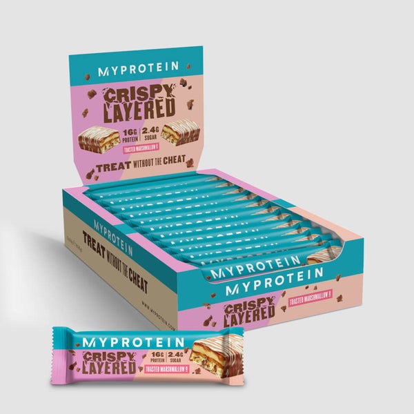 Protein Riegel Crispy Raspberry Crispy Layered Proteinriegel | FitnessTester.TV