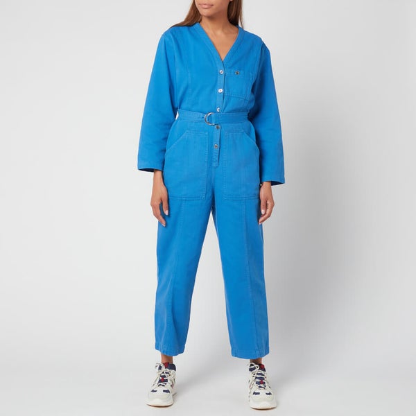 A.P.C. Women's Gaelle Jumpsuit - Blue - Free UK Delivery Available