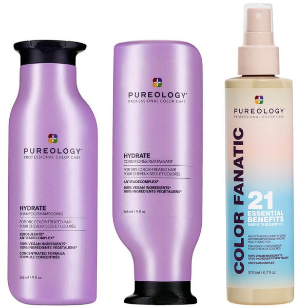Pureology Hydrate Shampoo, Conditioner and Color Fanatic MultiBenefit