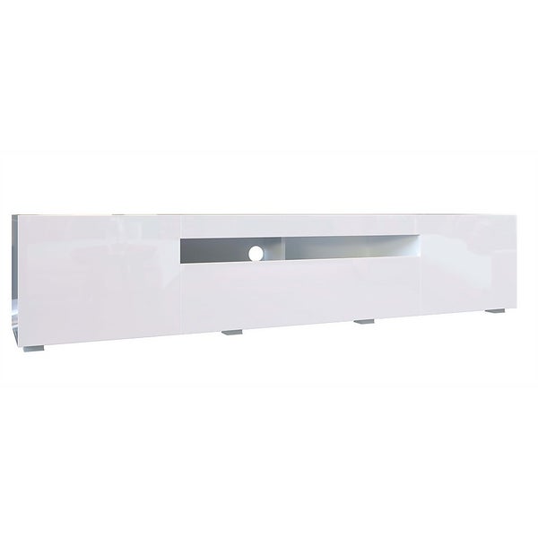 Sochi Large TV Unit White 180cm Homebase