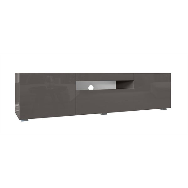 Sochi Small TV Unit Grey 150cm Homebase