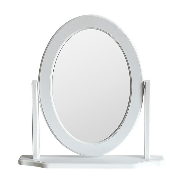 Oval Dressing Table Mirror White Homebase