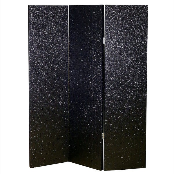 Arthouse Sequin Room Divider Black Homebase