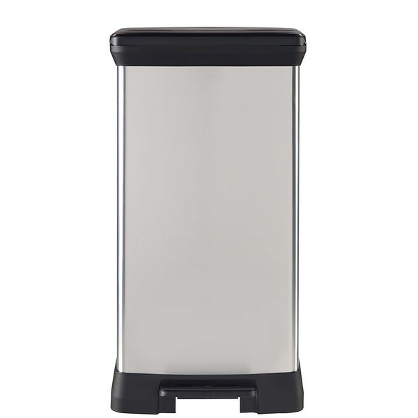 Curver 50L Pedal Bin Silver Homebase
