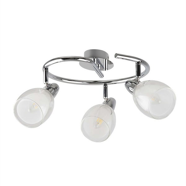 Eliza 3 Lamp Spotlight Plate Chrome Homebase