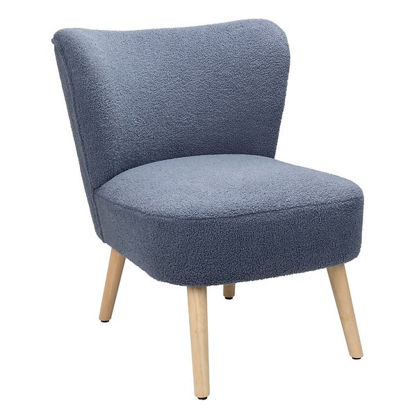 Blair Boucle Occasional Chair Denim Homebase