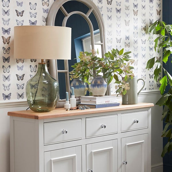 Cole Glass Table Lamp Homebase