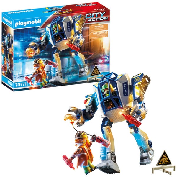 Playmobil Special Operations Police Robot Set - Action Figure Toy With Accessories