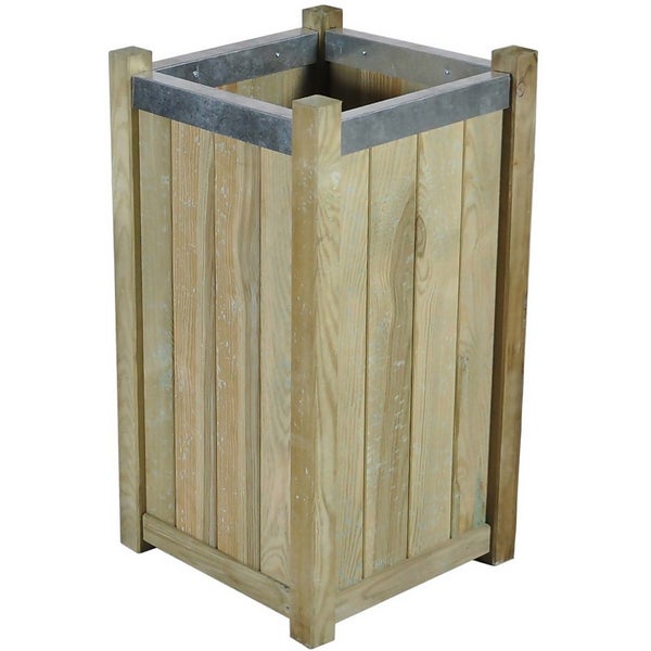 Forest Garden Wooden Slender Planter Homebase