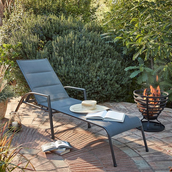 Homebase Petersburg Sun Lounger Homebase