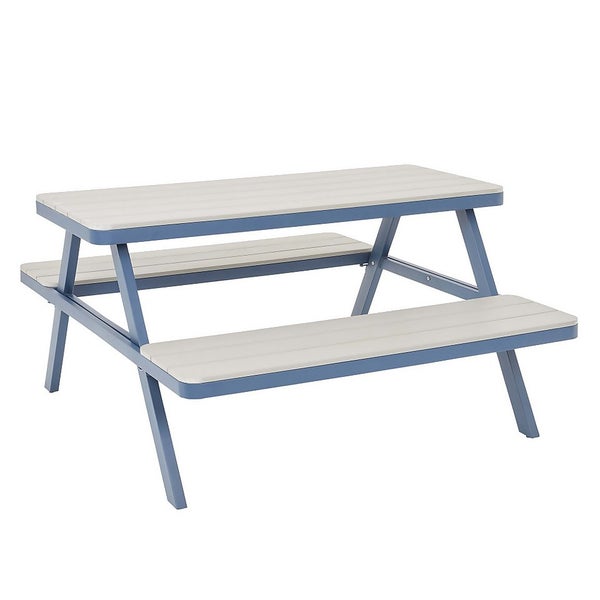 Offer Homebase Self Assembly Required Picnic Bench Navy
