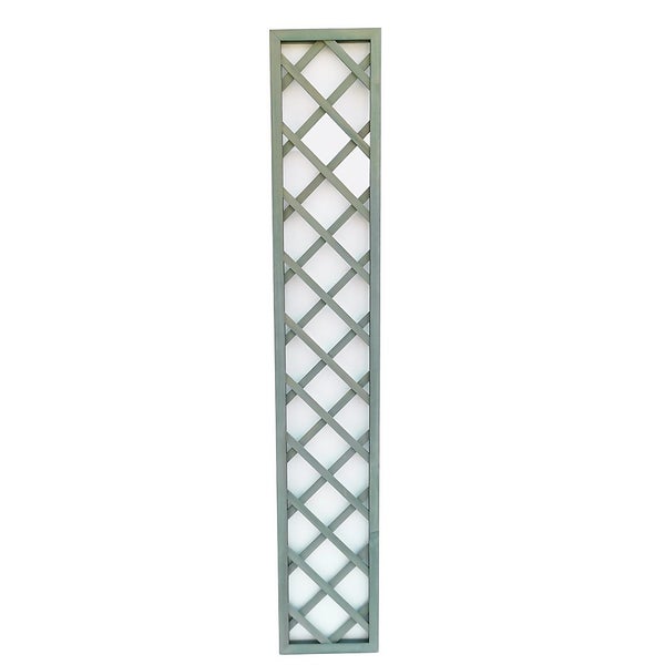 1.8m x 30cm Wooden Trellis Panel Green Homebase