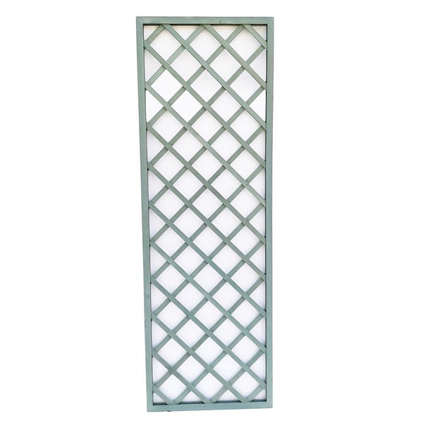1.8m x 60cm Wooden Trellis Panel Green Homebase