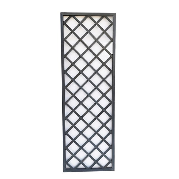 1.8m x 60cm Wooden Trellis Panel Grey Homebase