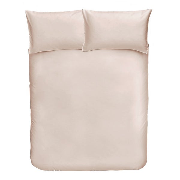 Cotton Duvet Cover Set Single Oyster Homebase