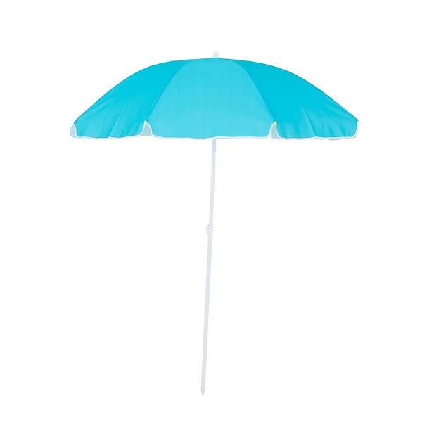 Offer Homebase Beach Parasol 1.8M Blue Homebase