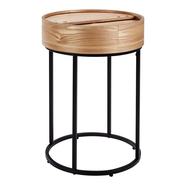 House Beautiful Halo Wood Side Table Homebase